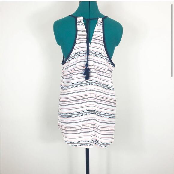 Athleta coastal dunes striped blue tank top - Picture 6 of 9